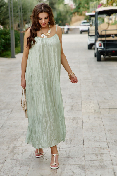 Жилет, платье Vittoria Queen 28013/1 салатовый - фото 7