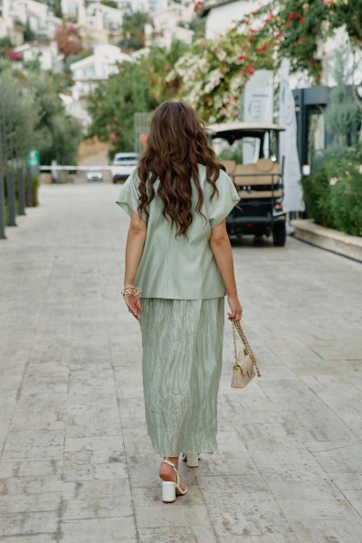 Жилет, платье Vittoria Queen 28013/1 салатовый - фото 6