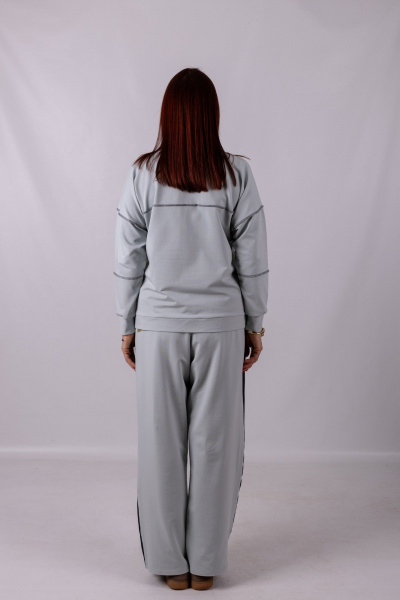 Джемпер Mita ЖМ1268 серый - фото 7