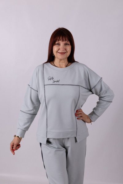 Джемпер Mita ЖМ1268 серый - фото 2