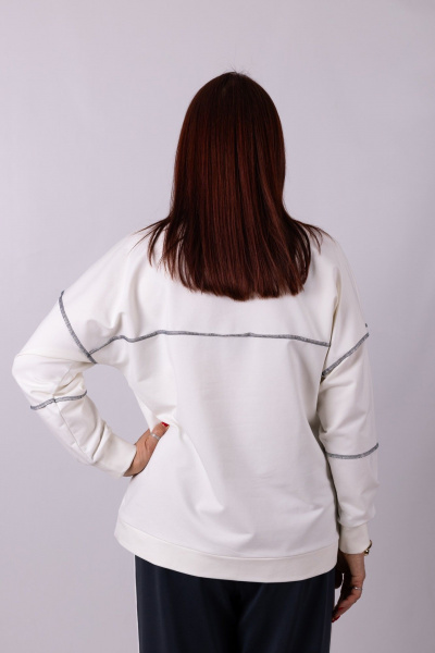 Джемпер Mita ЖМ1268 белый - фото 5