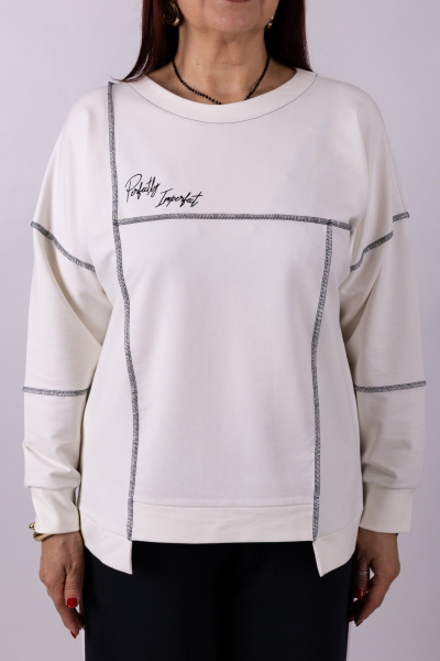 Джемпер Mita ЖМ1268 белый - фото 4