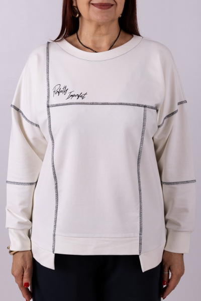 Джемпер Mita ЖМ1268 белый - фото 3