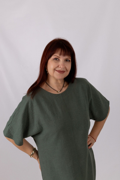 Платье Mita ЖМ1220 зеленый - фото 5