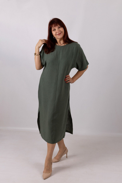 Платье Mita ЖМ1220 зеленый - фото 4