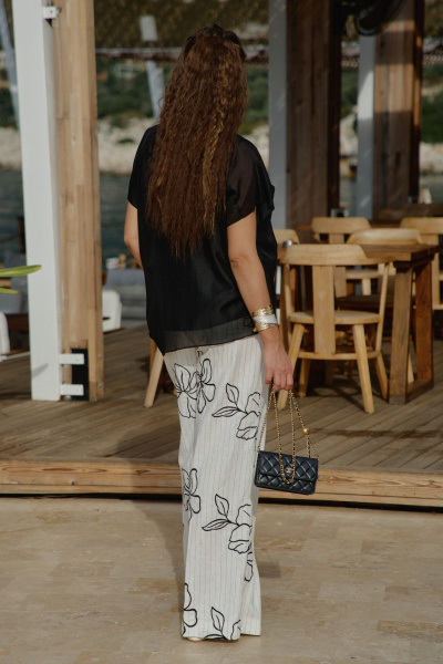 Блуза Vittoria Queen 29093бл черный - фото 4