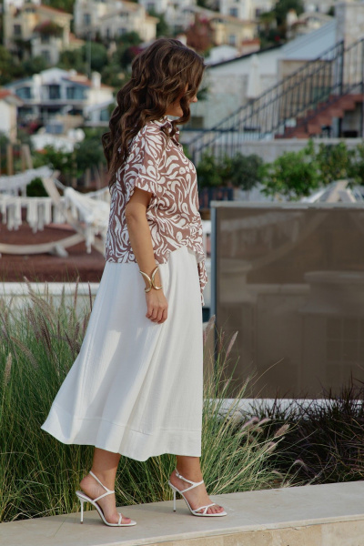 Юбка Vittoria Queen 29113ю молочный - фото 6