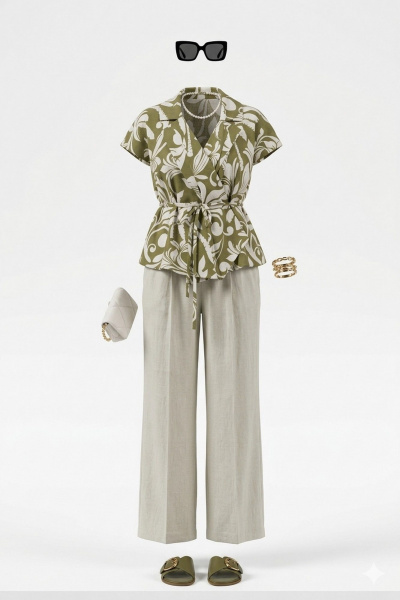 Жакет Vittoria Queen 29193ж хаки - фото 8