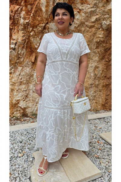 Платье Vittoria Queen 29033 молочный - фото 6