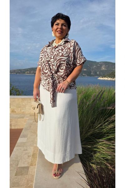 Юбка Vittoria Queen 29113ю молочный - фото 8