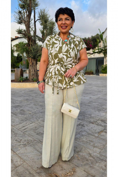 Жакет Vittoria Queen 29193ж хаки - фото 7