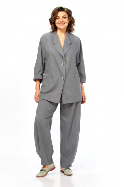 Брюки, жакет Диомант 2168 серый - фото 13