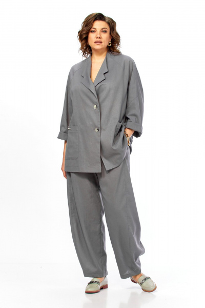 Брюки, жакет Диомант 2168 серый - фото 11