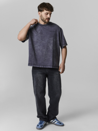 Футболка Mark Formelle 111955/25-ОБР5549П-0 ACID_WASH_графит_печать1_009.2_Эйсид_1_сл_на_пол_ - фото 1