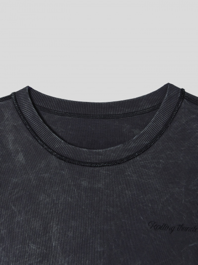 Футболка Mark Formelle 111955/25-ОБР5549П-0 ACID_WASH_графит_печать1_009.2_Эйсид_1_сл_на_пол_ - фото 2