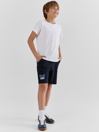 Шорты Mark Formelle 133330-2/25-37587П-0 неви_зеленый_печать1_1_сл_1изд_на_ПР_дет_пер_1_сл - фото 1