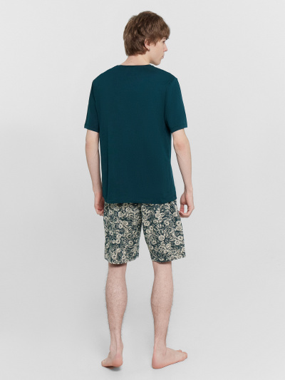 Футболка, шорты Mark Formelle 591044/24-4224ПП-5 изумрудный_бутылки_на_изумрудном_3_сл_на_пол - фото 4