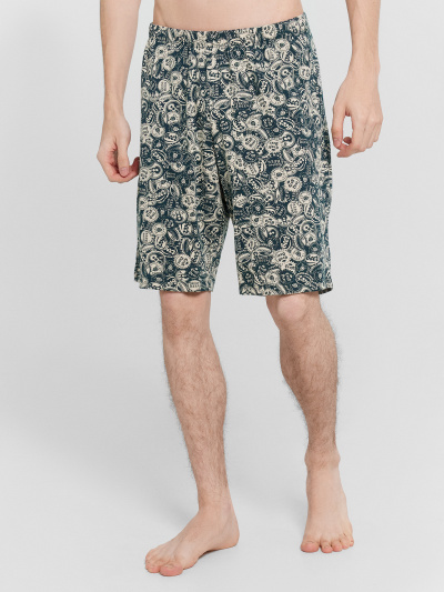 Футболка, шорты Mark Formelle 591044/24-4224ПП-5 изумрудный_бутылки_на_изумрудном_3_сл_на_пол - фото 3