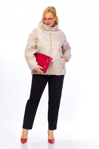Куртка Shetti 2216 бежево-жемчужный - фото 7