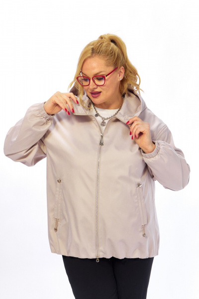 Куртка Shetti 2216 бежево-жемчужный - фото 6
