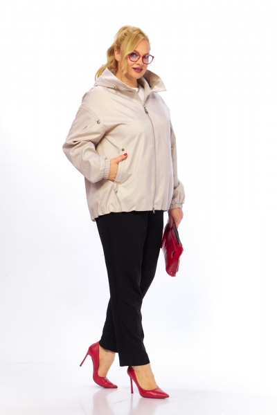 Куртка Shetti 2216 бежево-жемчужный - фото 3