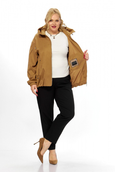 Куртка Shetti 2216 кэмел - фото 9