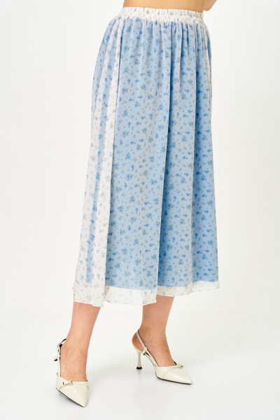 Жакет, юбка Aira Style 24142 голубой - фото 5