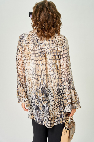 Блуза EVA GRANT 7221 принт_питон - фото 12