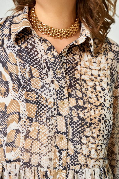 Блуза EVA GRANT 7221 принт_питон - фото 11