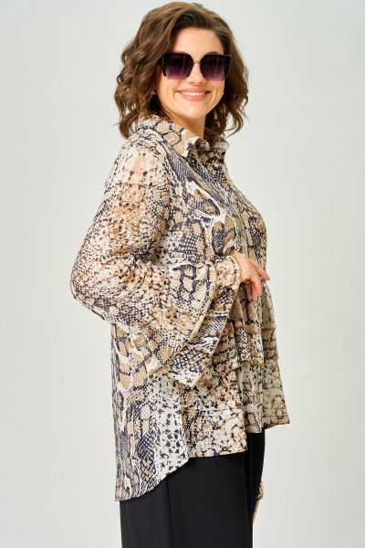 Блуза EVA GRANT 7221 принт_питон - фото 8