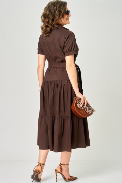 Платье EVA GRANT 7168С шоколад - фото 9