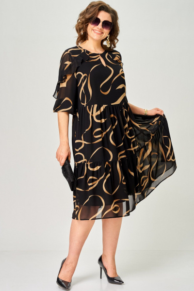 Платье EVA GRANT 7281А принт_ленты - фото 7