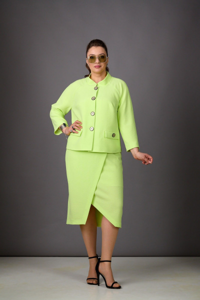 Жакет, юбка Rosheli 1178 салатовый - фото 1