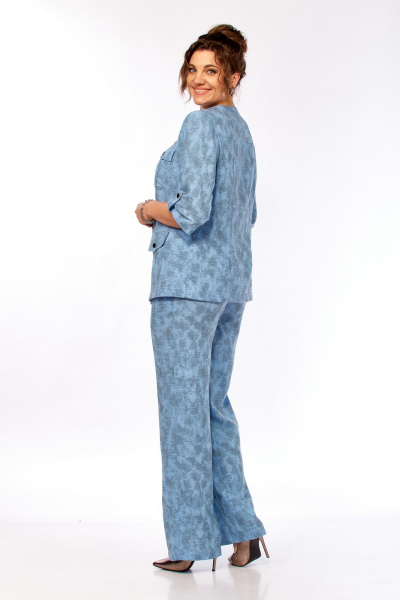 Брюки, жакет Tensi 412 голубой - фото 6