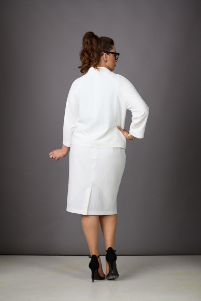 Жакет, юбка Rosheli 1179/1 молочный - фото 8