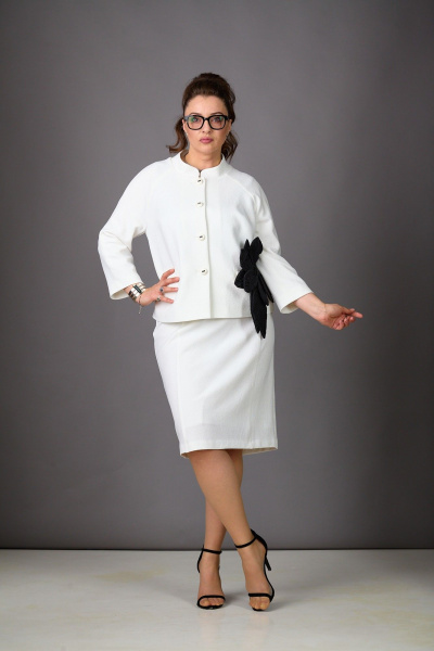 Жакет, юбка Rosheli 1179/1 молочный - фото 1