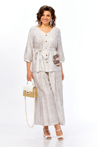 Блуза, брюки Matini 1.1810 молочный - фото 3