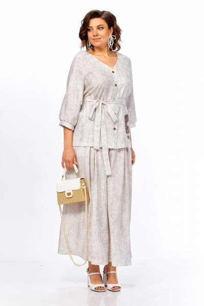 Блуза, брюки Matini 1.1810 молочный - фото 4