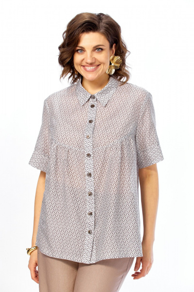 Блуза, брюки Matini 1.1319 бежевый_семечки - фото 10