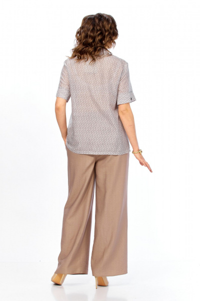 Блуза, брюки Matini 1.1319 бежевый_семечки - фото 11
