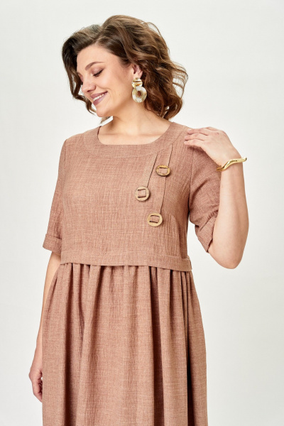 Платье Michel chic 2132/1 миндальный - фото 6