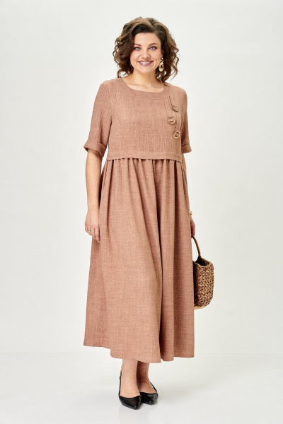 Платье Michel chic 2132/1 миндальный - фото 2