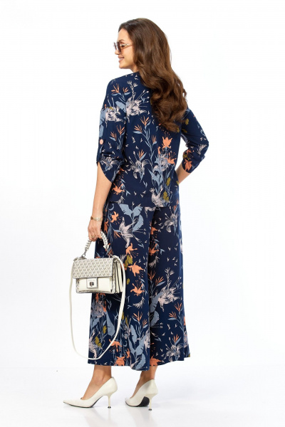 Жакет, кюлоты Taita plus 2535/2 синий - фото 7