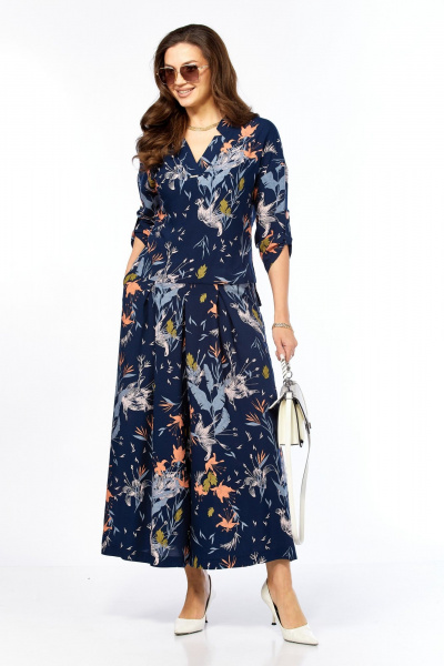 Жакет, кюлоты Taita plus 2535/2 синий - фото 2