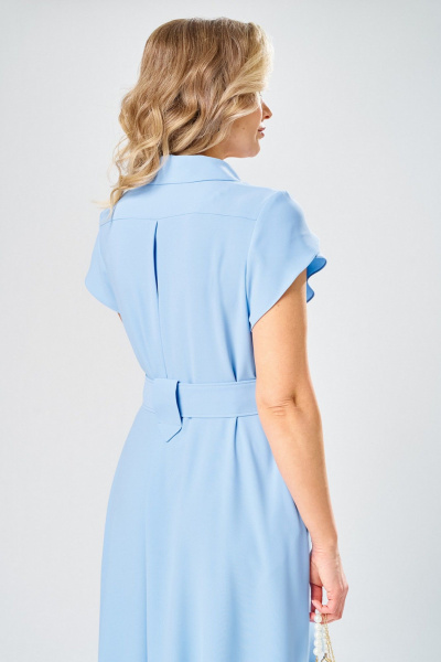 Платье Твой имидж 2368 небесно-голубой - фото 4