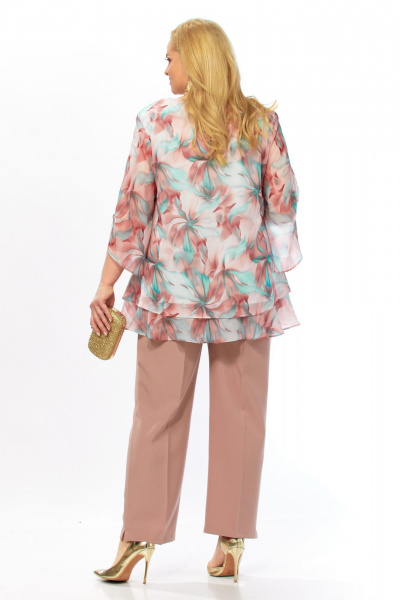 Блуза Элль-стиль 2213/14а мятно-бордовый - фото 11