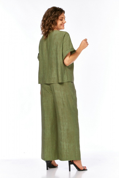 Брюки, топ Grace for you 272 олива - фото 8