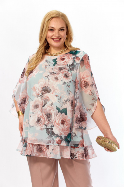 Блуза Элль-стиль 2213/15а капучино - фото 12