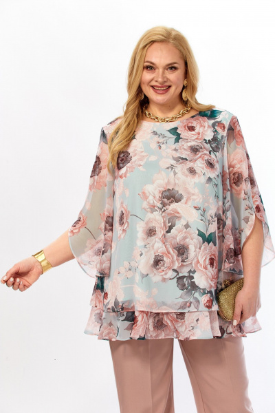 Блуза Элль-стиль 2213/15а капучино - фото 9