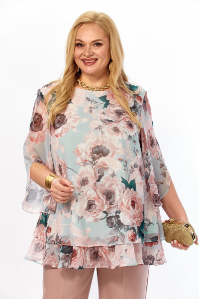 Блуза Элль-стиль 2213/15а капучино - фото 8